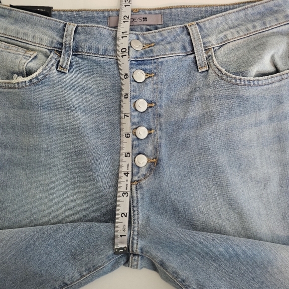 Joe’s Jeans High Rise Straight Crop Aruna Wash Button Fly Denim Size 32 NWT - Picture 8 of 12